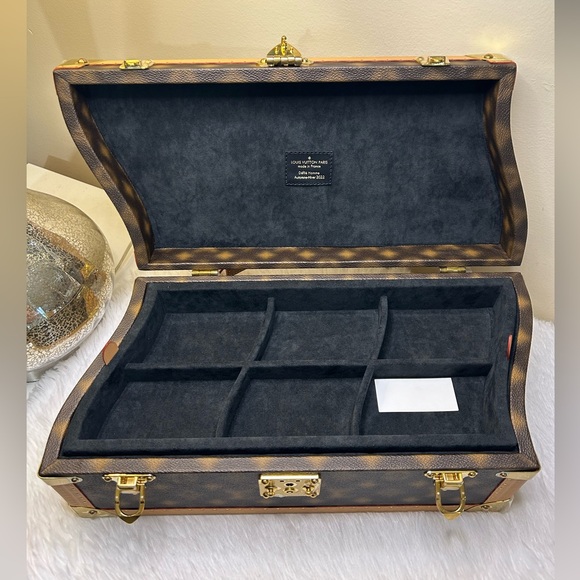 🔴🚨COLLECTORS🚨Louis Vuitton•Blurred Not Monogram Wave Coffret Trunk - Picture 10 of 14